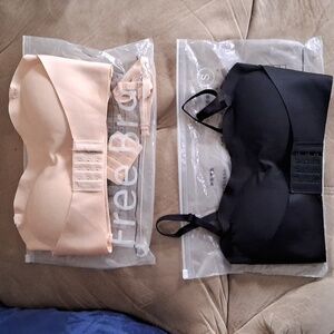 🆕️ Geyoga size small 2 Pcs Strapless Bras for Women Push up Lingerie Strapless